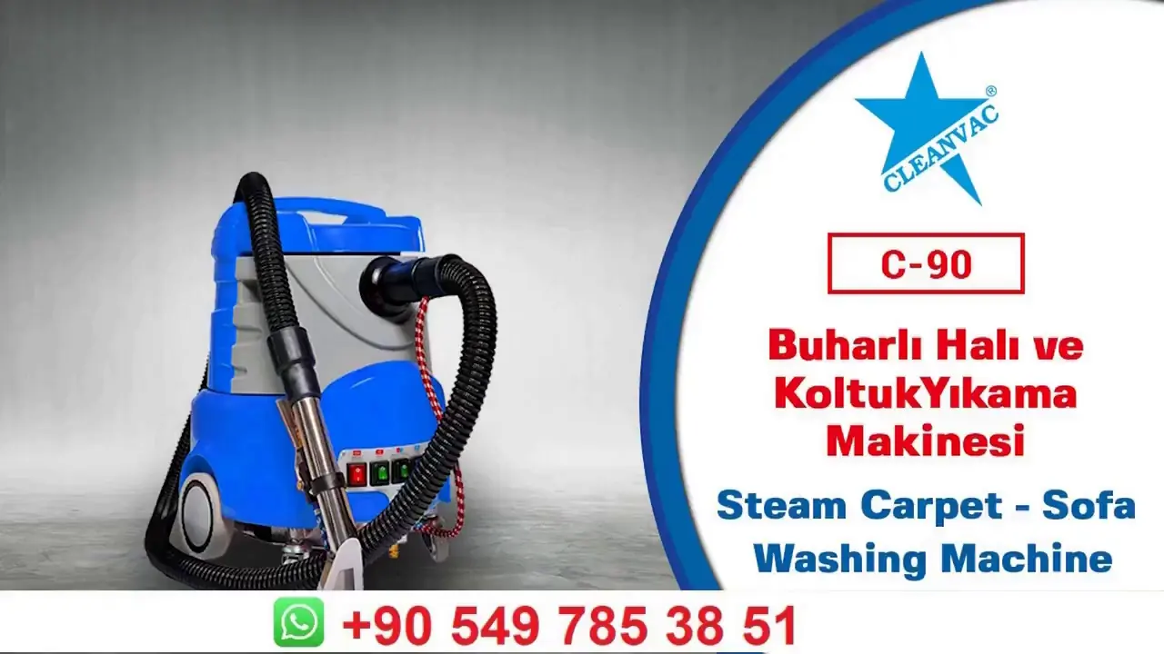 CLEANVAC C90 Buharlı Halı ve Koltuk Yıkama Makinası CLEANVAC C90